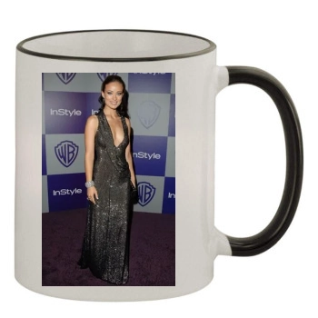 Olivia Wilde 11oz Colored Rim & Handle Mug