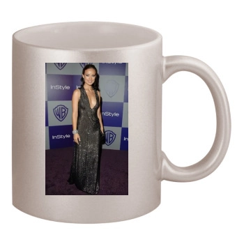 Olivia Wilde 11oz Metallic Silver Mug