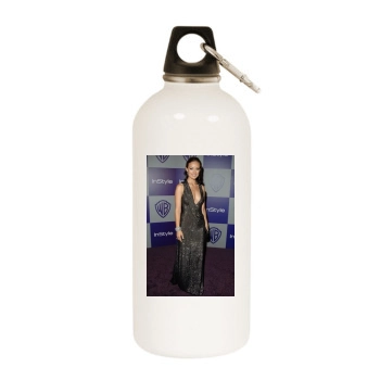 Olivia Wilde White Water Bottle With Carabiner