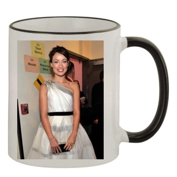 Olivia Wilde 11oz Colored Rim & Handle Mug