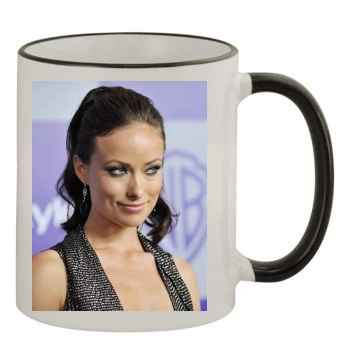 Olivia Wilde 11oz Colored Rim & Handle Mug