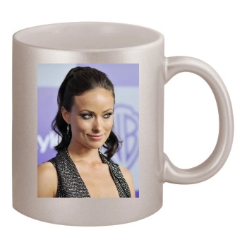 Olivia Wilde 11oz Metallic Silver Mug