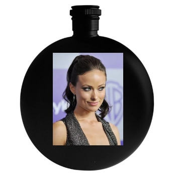 Olivia Wilde Round Flask