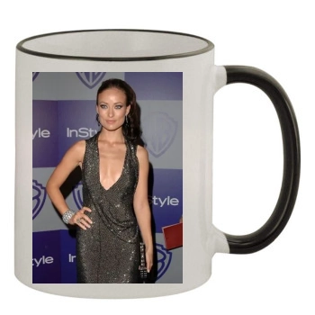 Olivia Wilde 11oz Colored Rim & Handle Mug