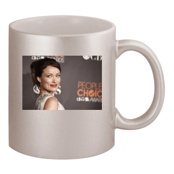 Olivia Wilde 11oz Metallic Silver Mug