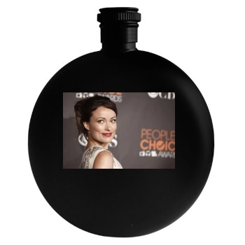 Olivia Wilde Round Flask