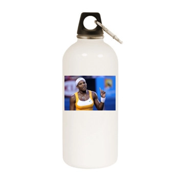 Serena Williams White Water Bottle With Carabiner