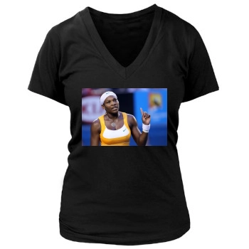 Serena Williams Women's Deep V-Neck TShirt