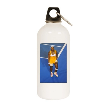 Serena Williams White Water Bottle With Carabiner