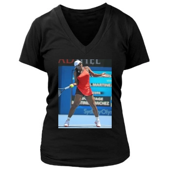 Serena Williams Women's Deep V-Neck TShirt