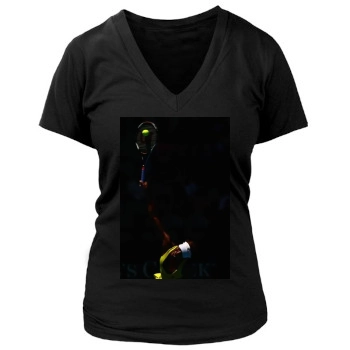 Serena Williams Women's Deep V-Neck TShirt