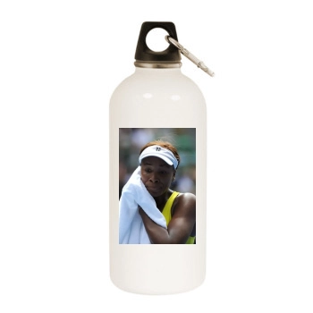 Serena Williams White Water Bottle With Carabiner