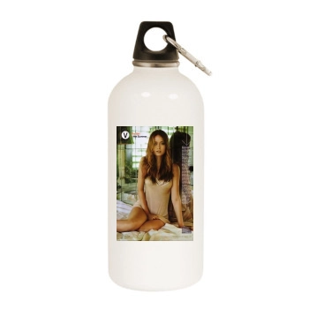 Summer Glau White Water Bottle With Carabiner