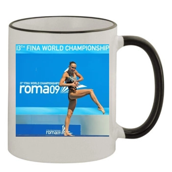 Syncro Swim 11oz Colored Rim & Handle Mug