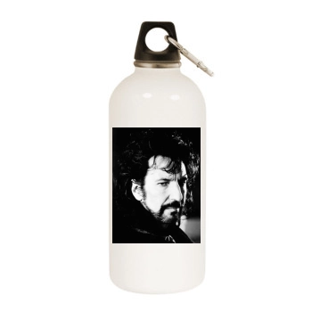 Alan Rickman White Water Bottle With Carabiner