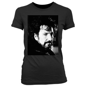 Alan Rickman Women's Junior Cut Crewneck T-Shirt