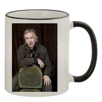 Alan Rickman 11oz Colored Rim & Handle Mug