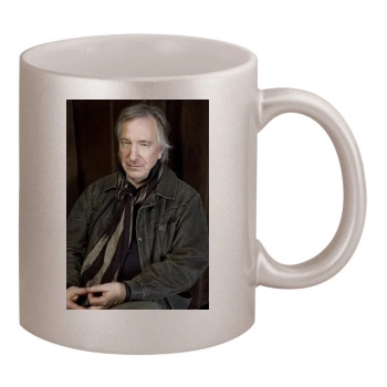 Alan Rickman 11oz Metallic Silver Mug