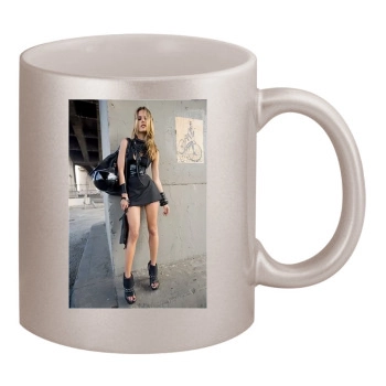 Alessandra Ambrosio 11oz Metallic Silver Mug