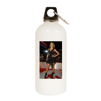 Alessandra Ambrosio White Water Bottle With Carabiner