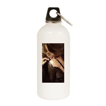 Alessandra Ambrosio White Water Bottle With Carabiner