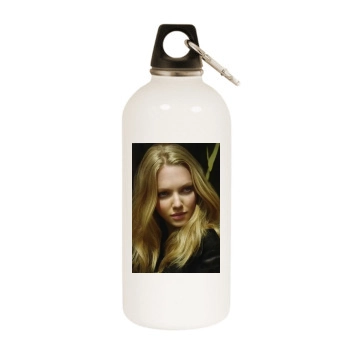 Amanda Seyfried White Water Bottle With Carabiner