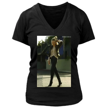 Amanda Seyfried Women's Deep V-Neck TShirt