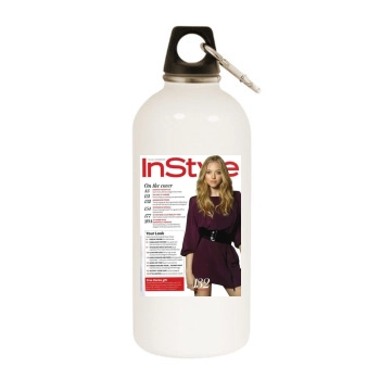 Amanda Seyfried White Water Bottle With Carabiner