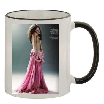 Anna Friel 11oz Colored Rim & Handle Mug