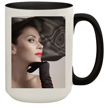 Anna Friel 15oz Colored Inner & Handle Mug