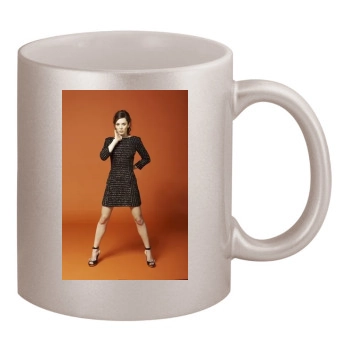 Anna Friel 11oz Metallic Silver Mug