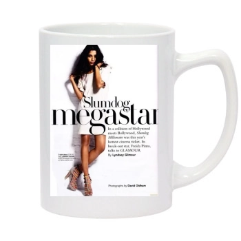 Freida Pinto 14oz White Statesman Mug