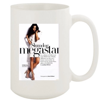 Freida Pinto 15oz White Mug