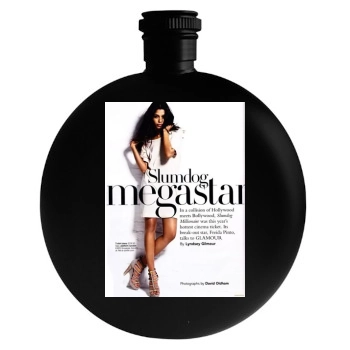 Freida Pinto Round Flask