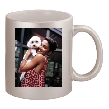 Halle Berry 11oz Metallic Silver Mug