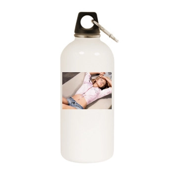 Hayden Panettiere White Water Bottle With Carabiner