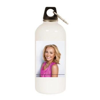 Hayden Panettiere White Water Bottle With Carabiner