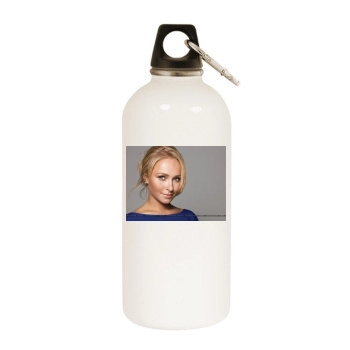 Hayden Panettiere White Water Bottle With Carabiner