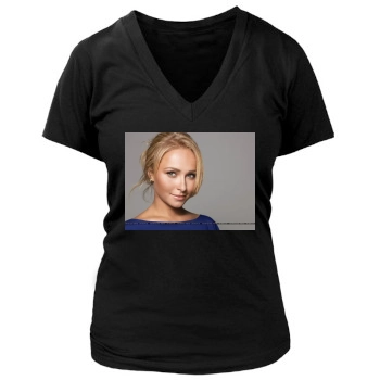 Hayden Panettiere Women's Deep V-Neck TShirt