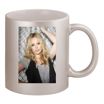 Hilary Duff 11oz Metallic Silver Mug