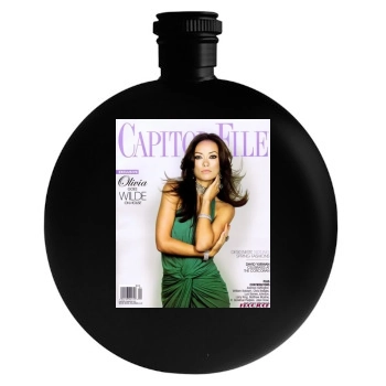 Olivia Wilde Round Flask