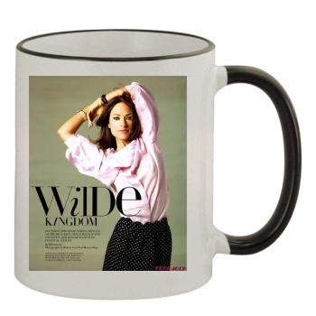 Olivia Wilde 11oz Colored Rim & Handle Mug