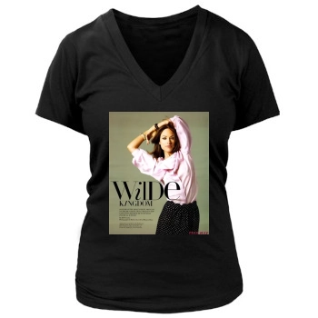 Olivia Wilde Women's Deep V-Neck TShirt