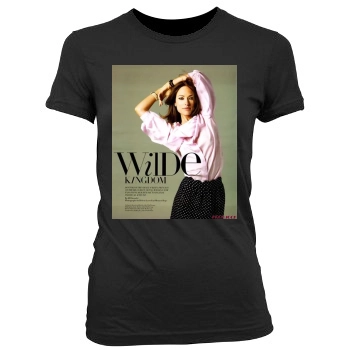 Olivia Wilde Women's Junior Cut Crewneck T-Shirt