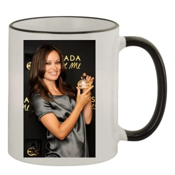 Olivia Wilde 11oz Colored Rim & Handle Mug