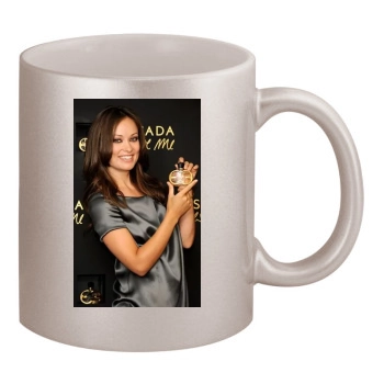 Olivia Wilde 11oz Metallic Silver Mug