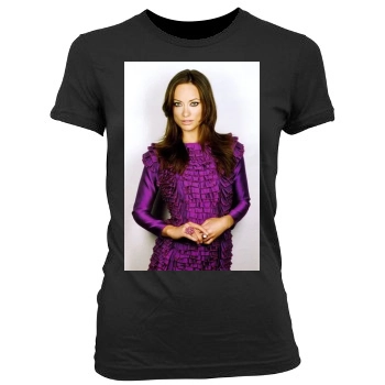 Olivia Wilde Women's Junior Cut Crewneck T-Shirt