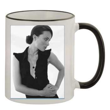 Olivia Wilde 11oz Colored Rim & Handle Mug