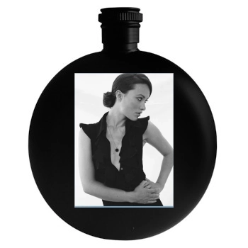 Olivia Wilde Round Flask