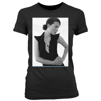 Olivia Wilde Women's Junior Cut Crewneck T-Shirt